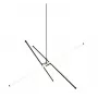 Tanger Pendelleuchte LED, 90 cm, Schwarz
