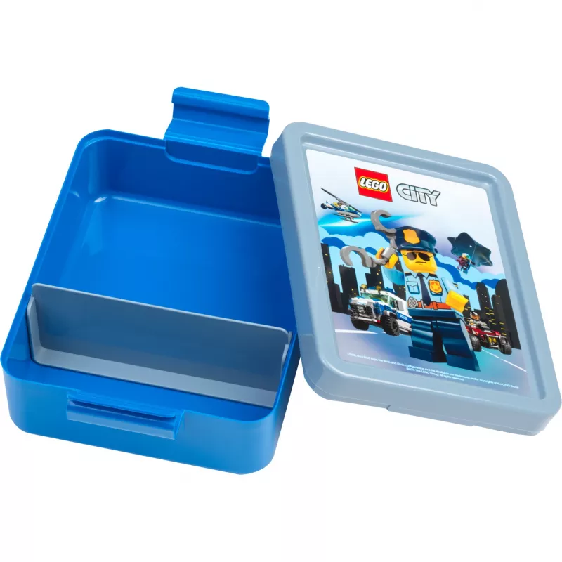 LEGO CITY Brotdose Blau Polypropylen mit Emoticon-Grafiken 40521735
