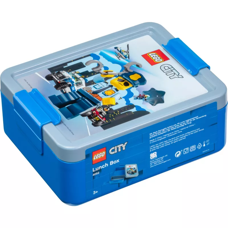 LEGO CITY Brotdose Blau Polypropylen mit Emoticon-Grafiken 40521735
