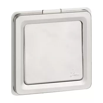 Legrand Soliroc 077811 Universeller Ein-/Ausschalter und Umschalter, 1-polig, 10AX, 250V, IP55, IK10, Grau