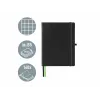 LEITZ Complete Notizbuch, iPad Format, kariert, 80 Blatt 96 g/m² Elfenbeinpapier, Lederoptik, Schwarz 4473-00-95