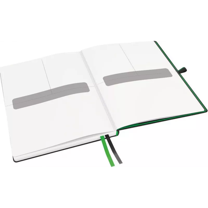 LEITZ Complete Notizbuch, iPad Format, kariert, 80 Blatt 96 g/m² Elfenbeinpapier, Lederoptik, Schwarz 4473-00-95