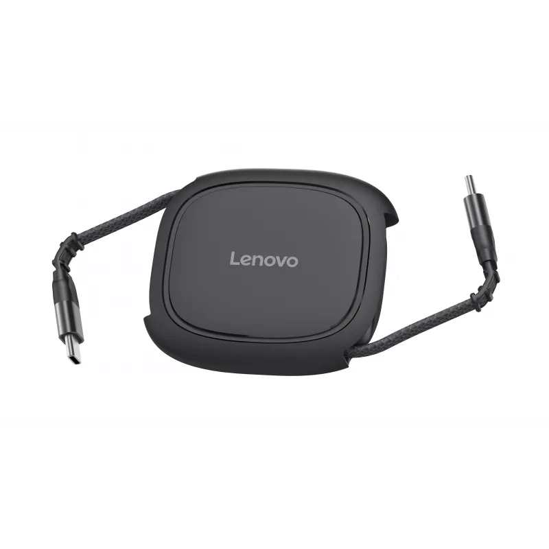 Lenovo 240W USB-C Spiralkabel, Schwarz, 1,2 m, USB 2.0