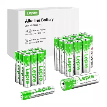 LEPRO 130003-24 AA/AAA Alkalibatterien, 24er-Pack