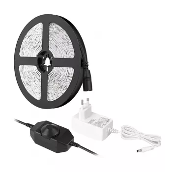 LEPRO 4100067-DW-EU LED-Streifen, 5 m, 300 LEDs, Kaltweiß