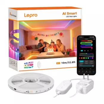 Lepro S1 10m Wi-Fi Bluetooth RGBIC LED-Streifen