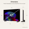 LG Electronics OLED42C6ELB 42-Zoll 4K OLED-Fernseher, Schwarz, 120 Hz, Triple-Tuner, webOS Smart TV