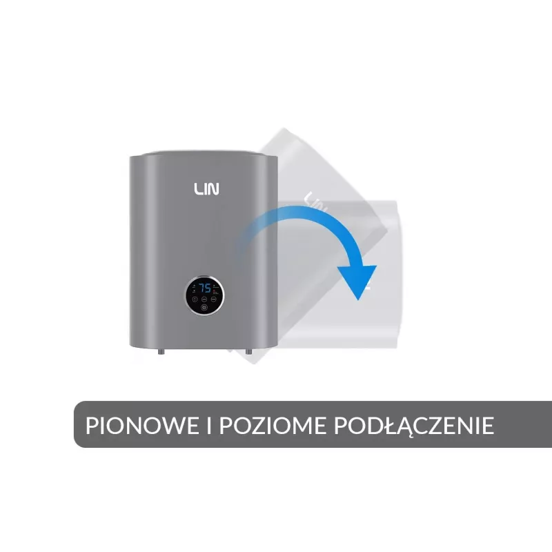 LIN LIFVD1SMGY 30L Universal-Elektro-Warmwasserbereiter, Grau