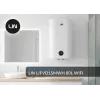 LIN LIFVD1SMWH 80L smarter elektrischer Warmwasserbereiter, Weiß, Wi-Fi