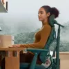 LiberNovo Omni Ergonomischer Bürostuhl mit aktiver Lendenwirbelstütze und Massage - Grün