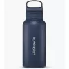 LifeStraw Go 2.0 Edelstahl Wasserfilterflasche 1L - Ägäisches Meer