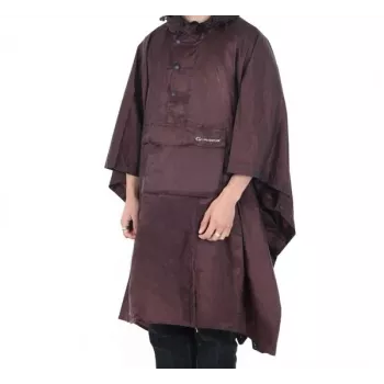 Lifeventure Waterproof Poncho in Blackcurrant – Ripstop Nylon mit Kapuze