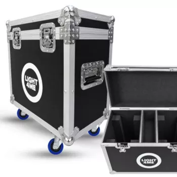 LIGHT4ME 150 SPOT RING CASE 2IN1 Flightcase für 2 Moving Heads
