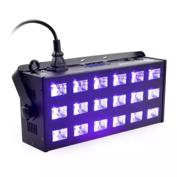 LIGHT4ME LED UV 18x3W DMX Reflektor + Strobe