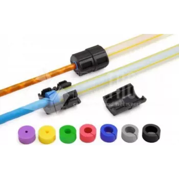 Lightwin DC 10MM SEAL 6.5-5MM Split Kabelkanaldichtung für 10mm FTTx-Kanäle, 5,0-6,5mm Kabeldurchmesser, IP68, Schwarz
