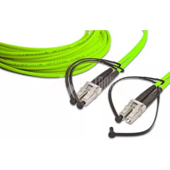 Lightwin LDP-50 LC-LC 5.0 OM5 LWL-Patchkabel, 5m, Gelb, Duplex, 50/125µm, LSZH