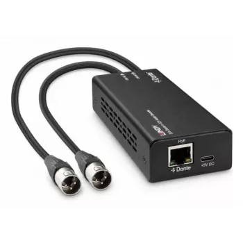 LINDY 2-Kanal Dante auf XLR Audio-Decoder 70619