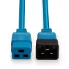 Lindy 3 m IEC C20 auf C19 Stromverlängerungskabel, 16 A, Blau