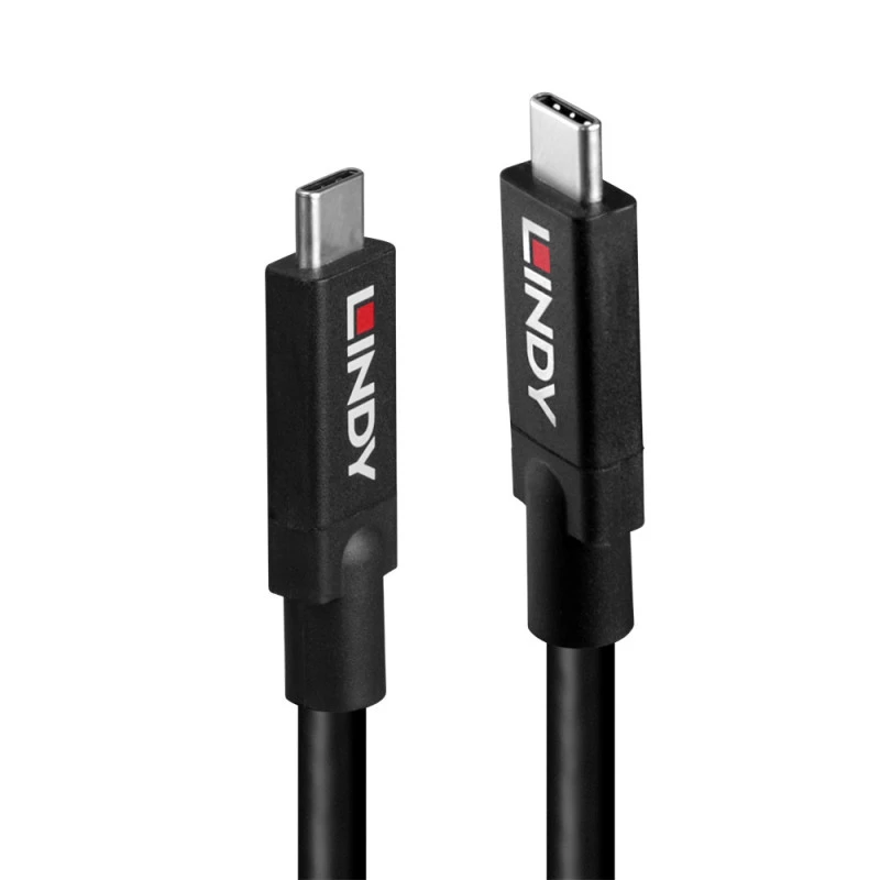 Lindy 43439 USB 3.2 Gen 2 USB-C auf USB-C Aktives Kabel, 8 m, 10 Gbps, 8K60, 100 W PD