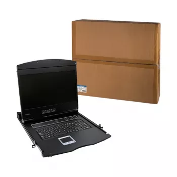 LOGILINK 19-Zoll-LCD-KVM-Konsole mit VGA, US-Tastaturlayout (LC902US)
