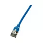 LogiLink CQ9076S Cat.6A U/FTP SlimLine Patchkabel, TPE, Blau, 5 m
