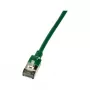 LogiLink CQ9015S Cat.6A U/FTP SlimLine Patchkabel, TPE, 0,3 m, Grün