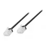 LogiLink Cat.6A U/UTP Slim High-Flex Patchkabel, Schwarz, 2 m