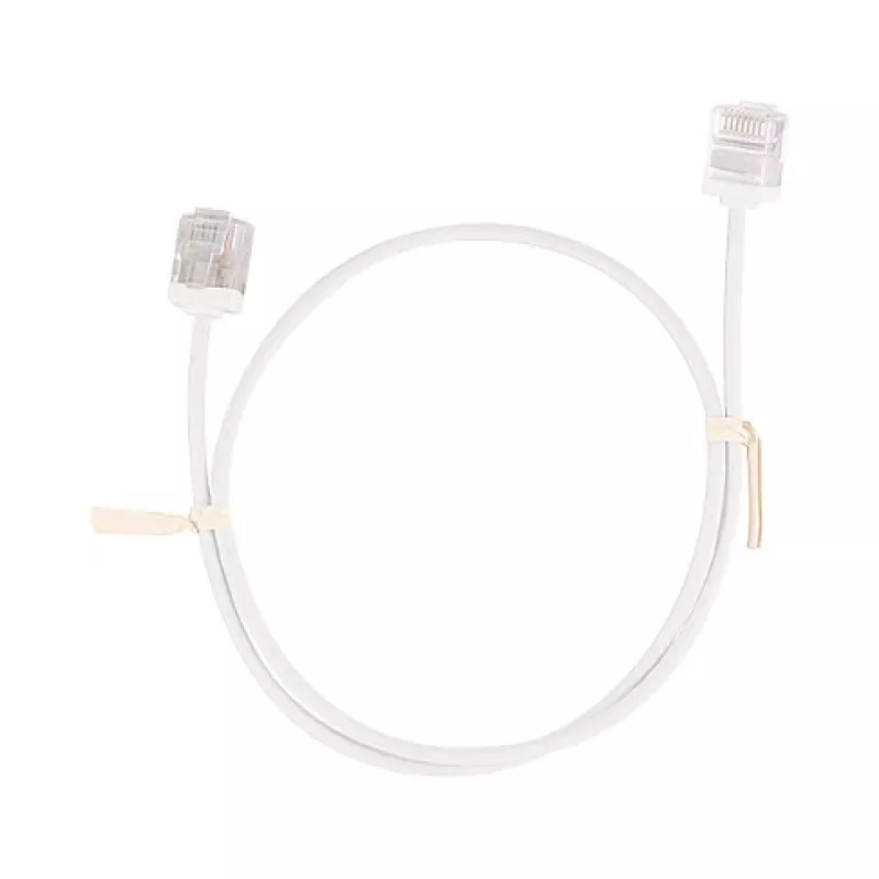 LogiLink Cat.6A U/UTP Slim High-Flex Patch Cable, Weiß, 3m