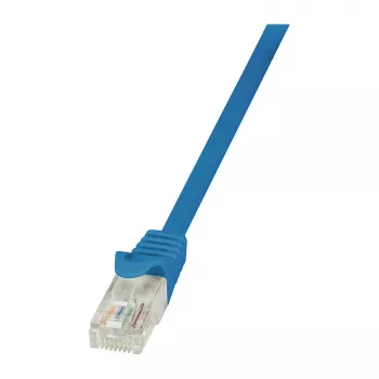 LogiLink CP1026U Cat 5e U/UTP Patchkabel, 0,5 m, Blau, Snagless