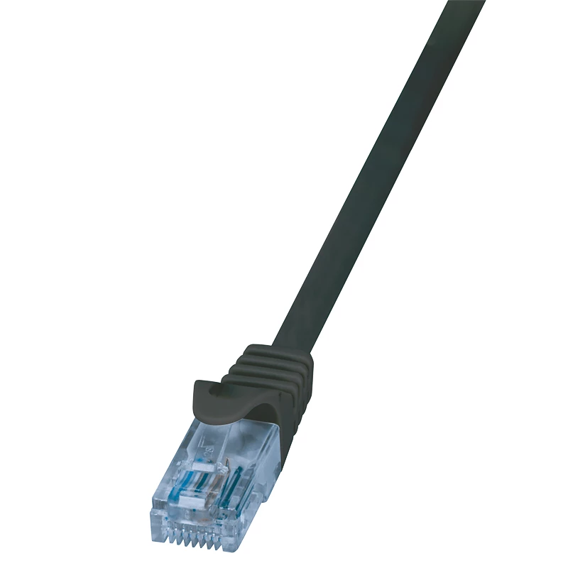 LogiLink EconLine Cat.6A U/UTP Patchkabel CP3053U, RJ45 auf RJ45, 2 m, Schwarz