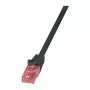 LogiLink CQ2023U Cat6 U/UTP Snagless Patchkabel, 0,5 m, Schwarz, LSZH