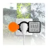 LogiLink Energiekostenmessgerät Outdoor, LCD-Anzeige, Schwarz/Orange