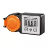 LogiLink Energiekostenmessgerät Outdoor, LCD-Anzeige, Schwarz/Orange