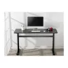 LogiLink EO0027 höhenverstellbarer Schreibtisch mit Tischplatte, 140 × 60 cm, Schwarz