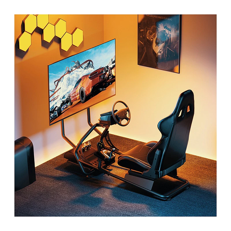 LOGILINK EO0065 Rennsimulator-Cockpit mit Monitorhalterung