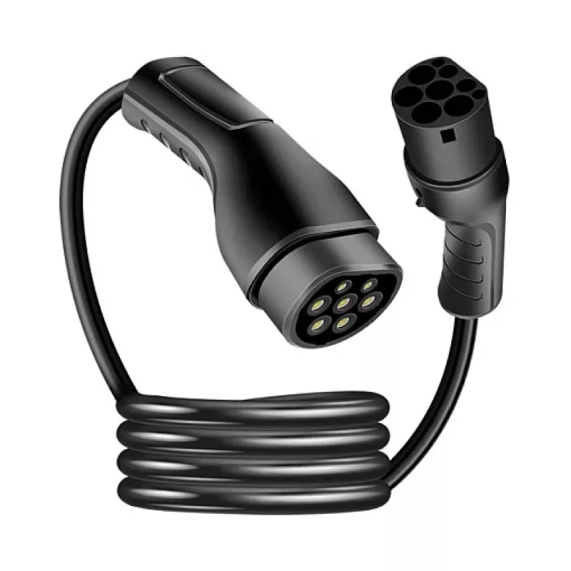 LogiLink EVC0120 Type 2 EV-Ladekabel 22 kW 3-Phasen 32 A 2,5 m Schwarz mit Aufbewahrungstasche