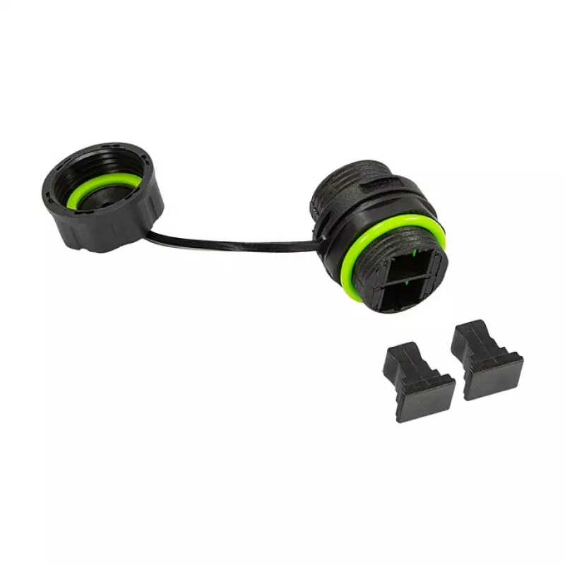 LogiLink FA05SD1 LWL-Kupplung Outdoor SC-Duplex mit Schutzkappe, IP68