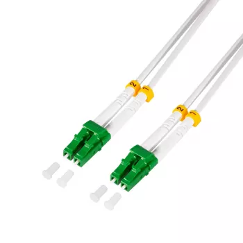 LogiLink FC0LC07 stahlarmiertes LWL-Patchkabel OS2 LC/APC auf LC/APC Duplex, 7,5 m