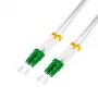 LogiLink FC0LC07 stahlarmiertes LWL-Patchkabel OS2 LC/APC auf LC/APC Duplex, 7,5 m