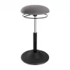 LOGILINK Höhenverstellbarer Wackelhocker EO0022 - Ergonomischer Hocker für aktives Sitzen mit Gaslift, 360° Drehung, Schwarz
