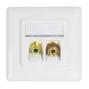 LogiLink Keystone Buchsenmodul mit Gewindemutter, Schwarz
