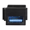 LogiLink Keystone USB 3.0 Type-A Kupplung, Buchse auf Buchse, Schwarz