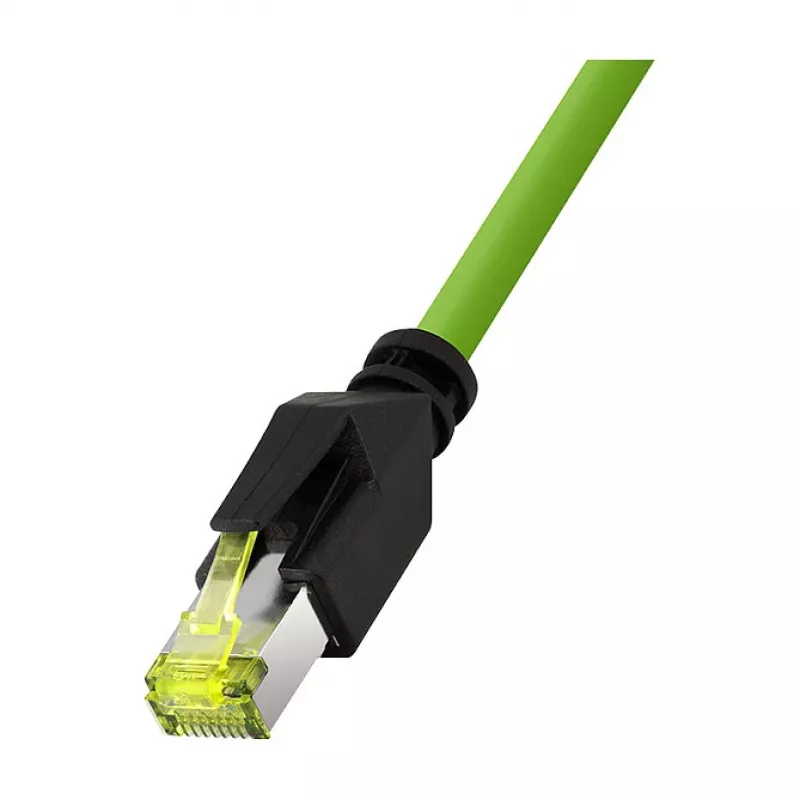 LOGILINK M12 CAT6A Industrial Patchkabel, PUR, M12 X-kodiert auf RJ45, 0,5 m