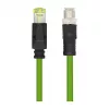 LogiLink M12 CAT6A Industrial Patchkabel, PUR, M12 X-kodiert auf RJ45, 2,00 m
