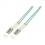 LogiLink OM3 Glasfaser-Patchkabel LC/LC Duplex 40m Aqua