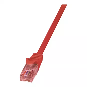 LogiLink PrimeLine Cat.6 U/UTP Patchkabel, 2m, Rot, Kupfer, RJ45