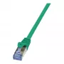 LogiLink PrimeLine Cat6a 10G S/FTP PIMF RJ45 Patchkabel 0,5 m Grün LSZH (CQ3025S)