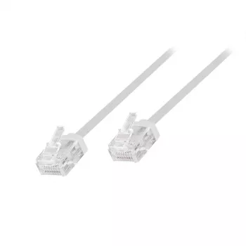 LogiLink Slim High-Flex Patchkabel, Cat. 6A, U/UTP, 0,15 m, Weiß, 10er-Pack (CQ3001U)