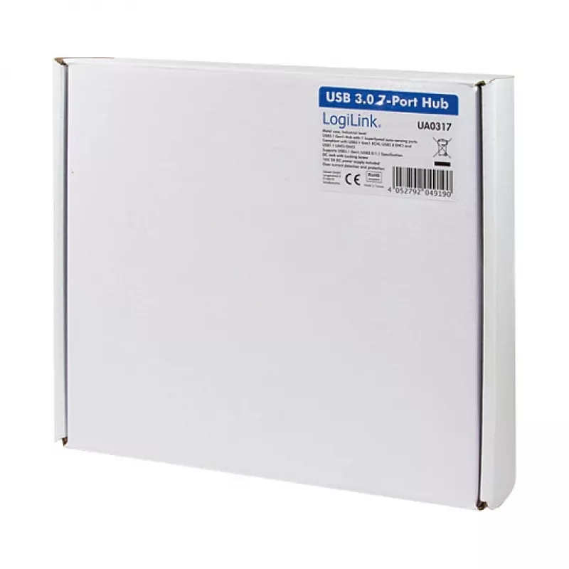 LOGILINK UA0317 USB 3.0 Hub, 7-Port, Metallgehäuse, Industriequalität
