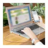 LogiLink USB 2.0 Type-C Kabel, A/M auf C/M, 480 Mbps, 60W, Nylon, Pink, 0,5 m